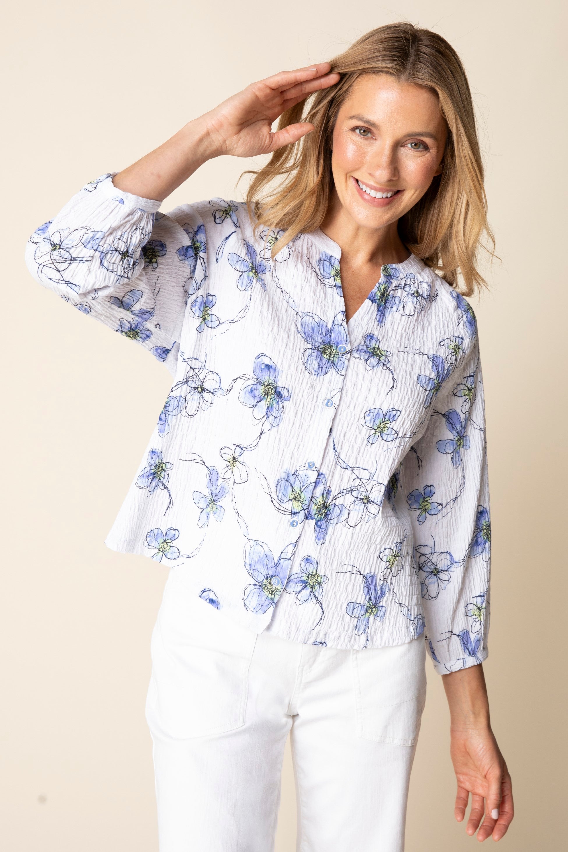 Habitat Wildflower Jacket in Indigo