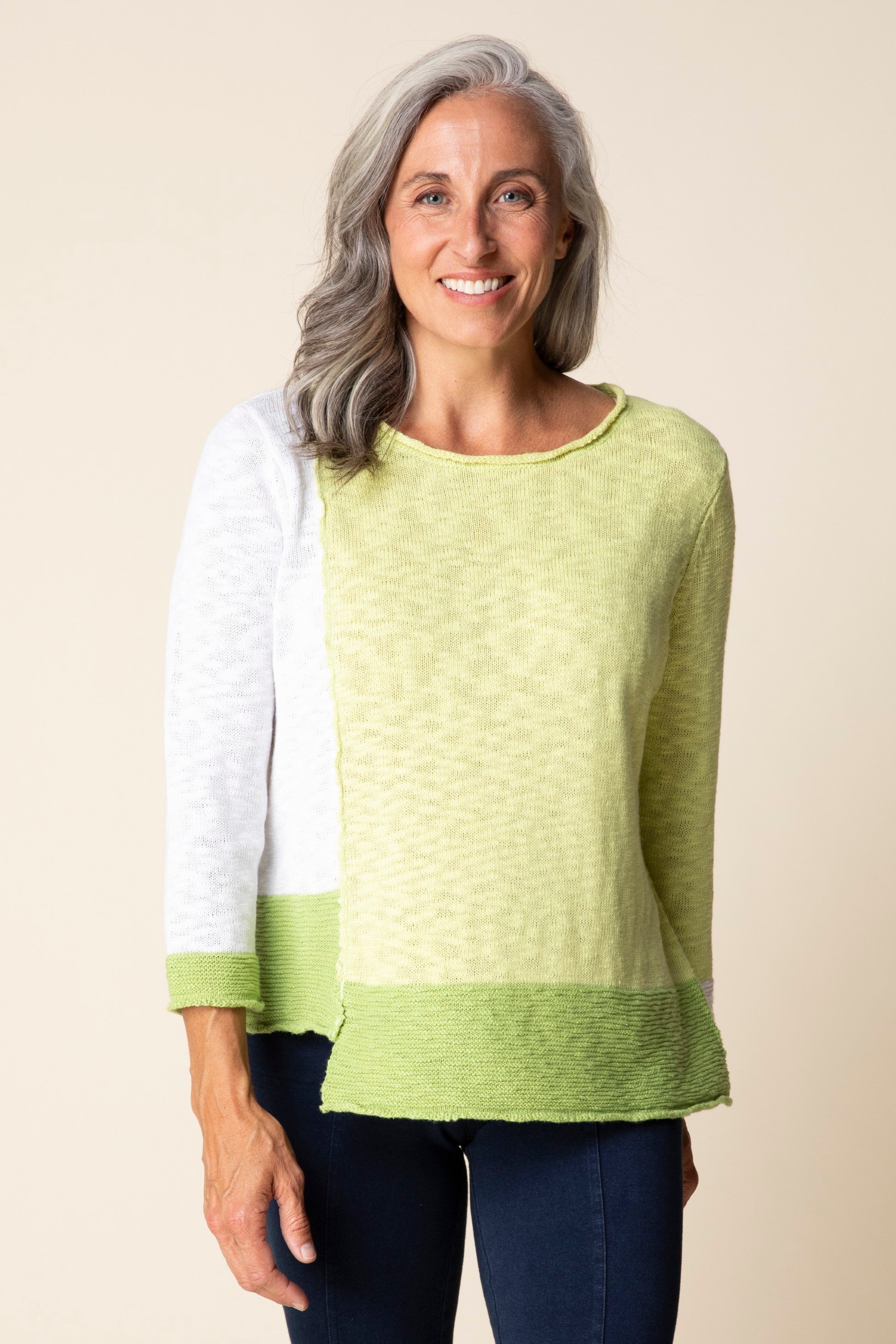 Habitat's Yin Yang Step it Up Sweater in Aloe