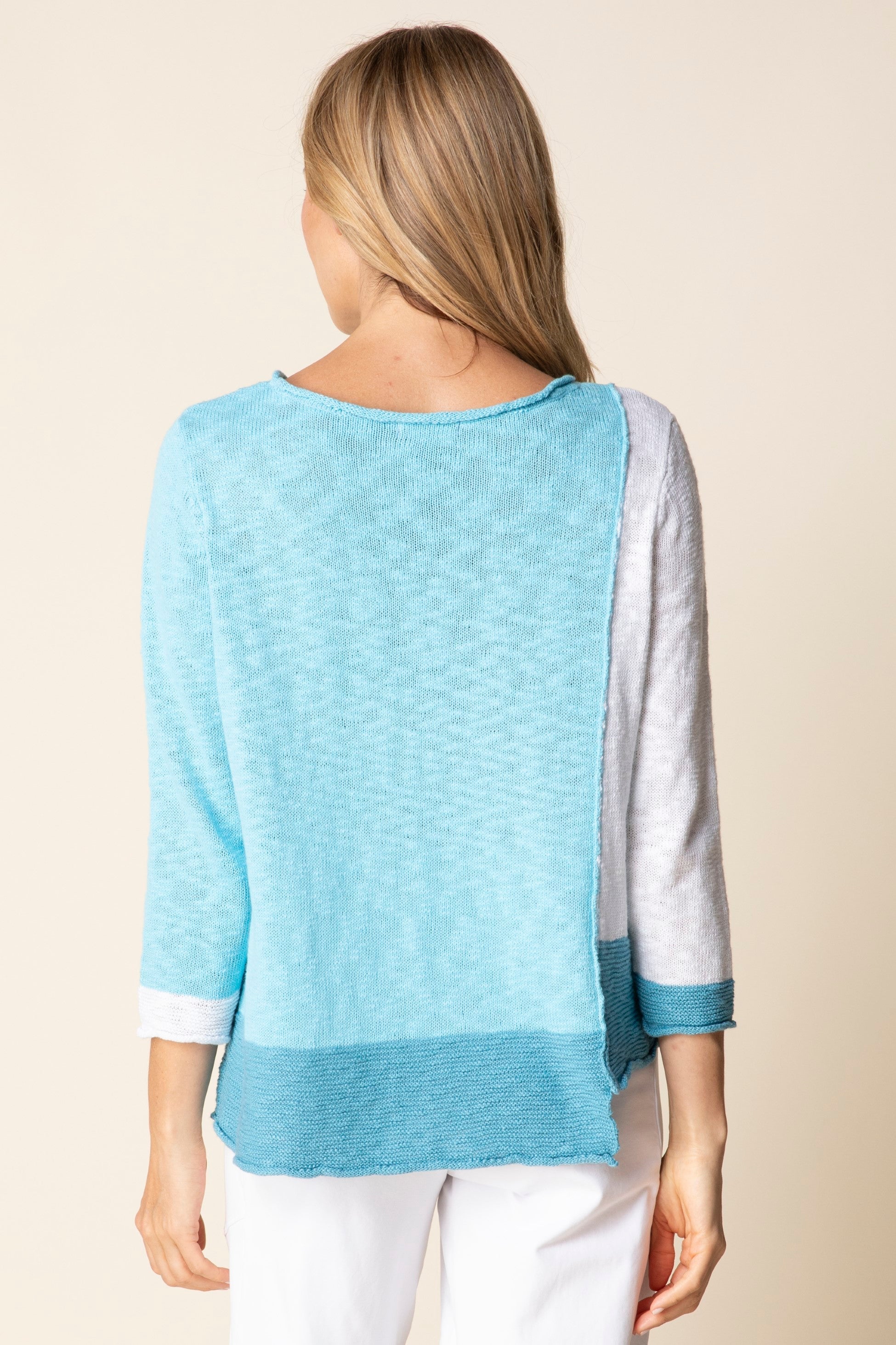 Habitat's Yin Yang Step it Up Sweater in Topaz