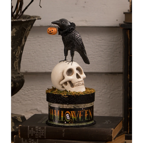 Black Crow & Skull on Box