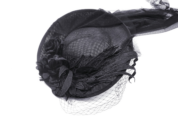 Gothic Veiled Hat