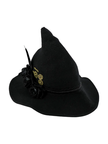 Steampunk Knit Witch Hat