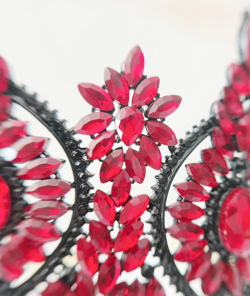 Gothic Red Crystal Crown