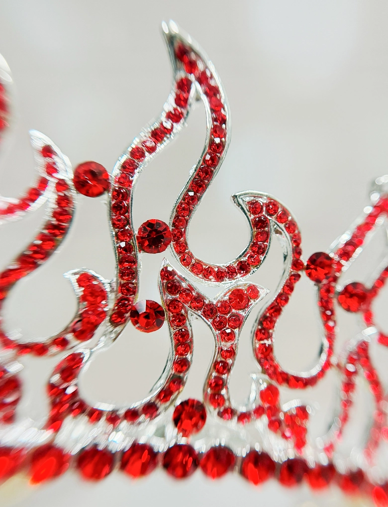 Flame of Fire Red Crystal Crown