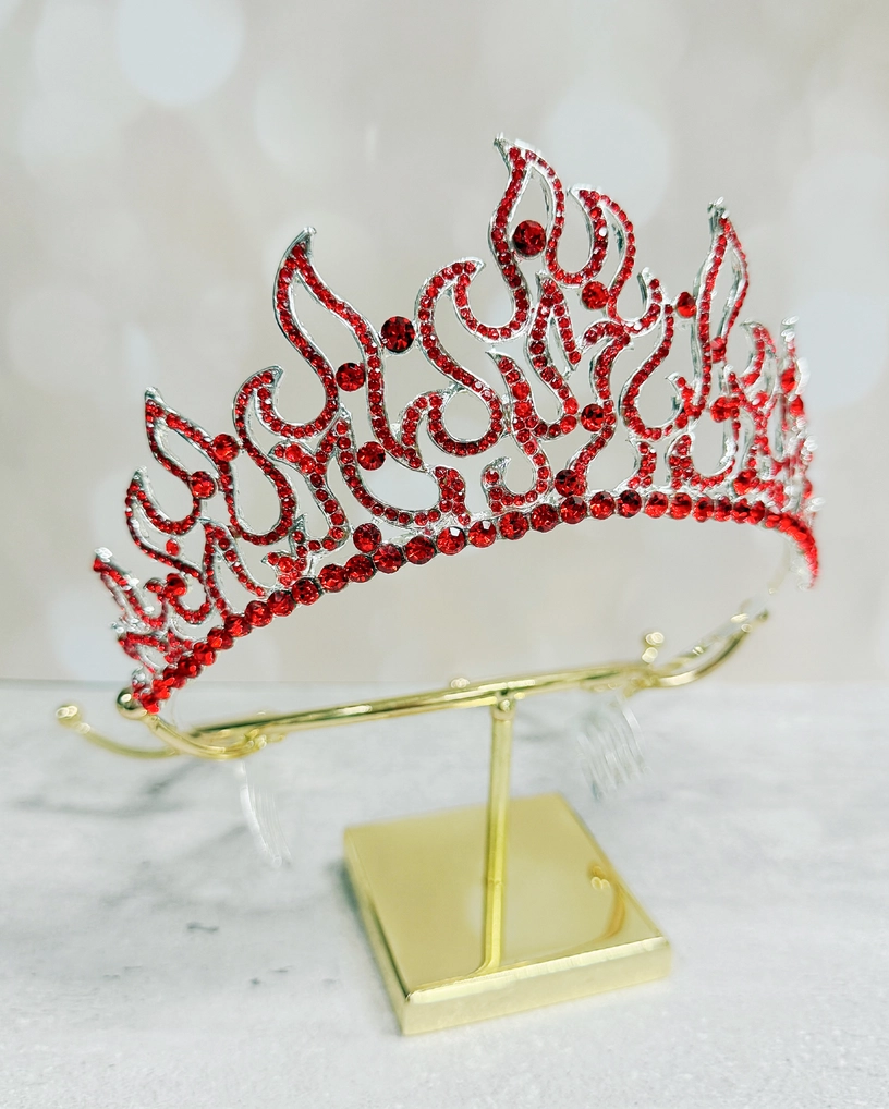 Flame of Fire Red Crystal Crown