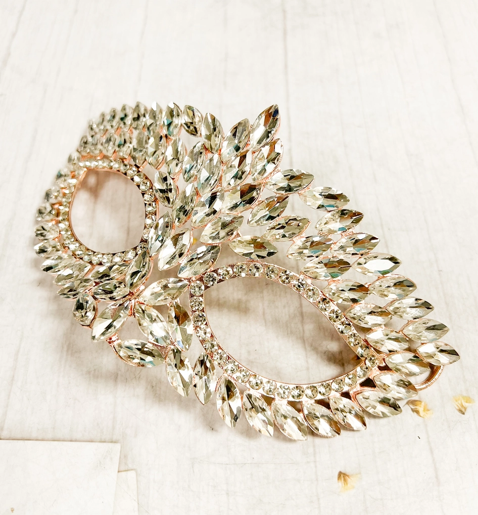 Gold Crystal Masquerade Mask