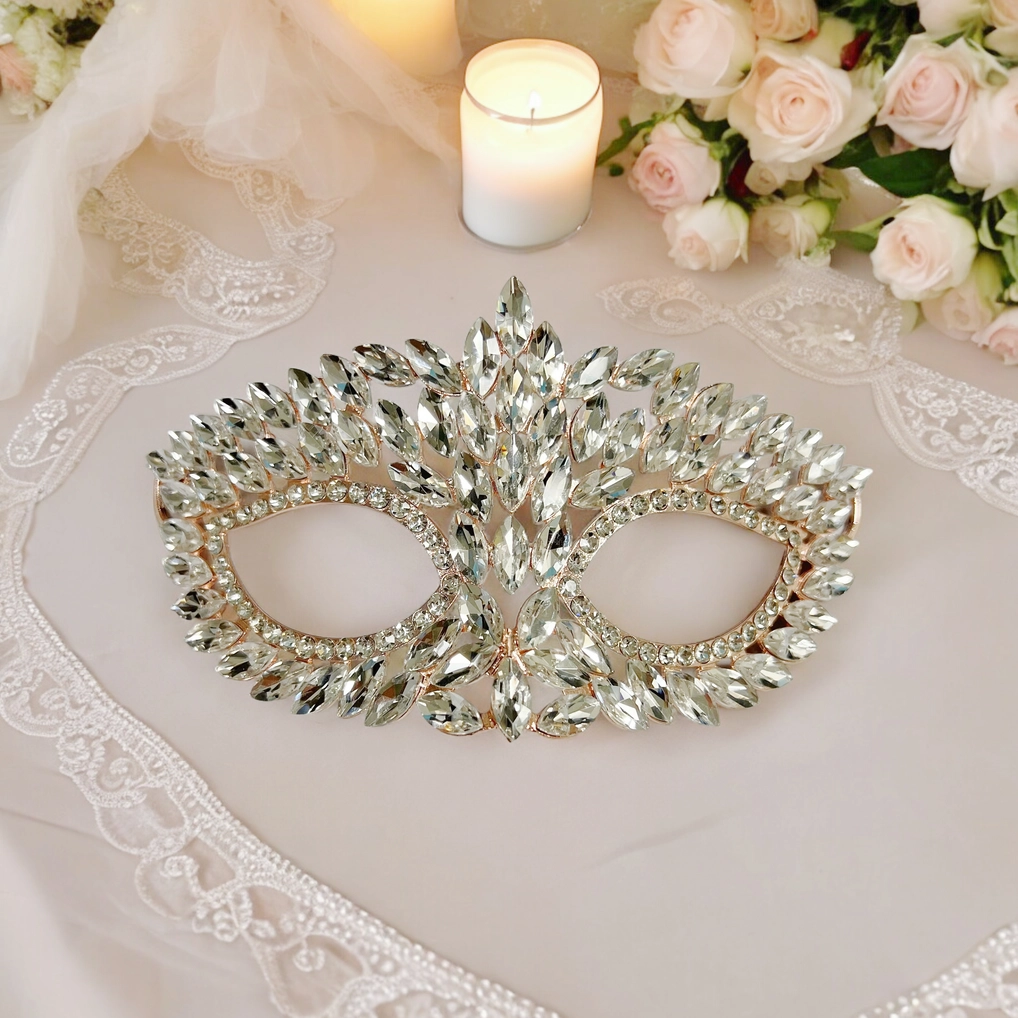 Gold Crystal Masquerade Mask