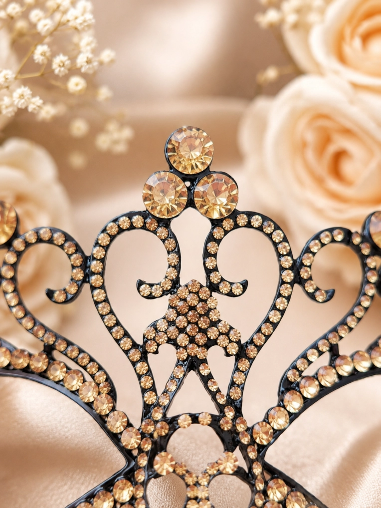 Crystal Eye Gold Masquerade Mask