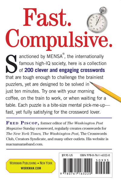 Mensa 10-Minute Crossword Puzzles