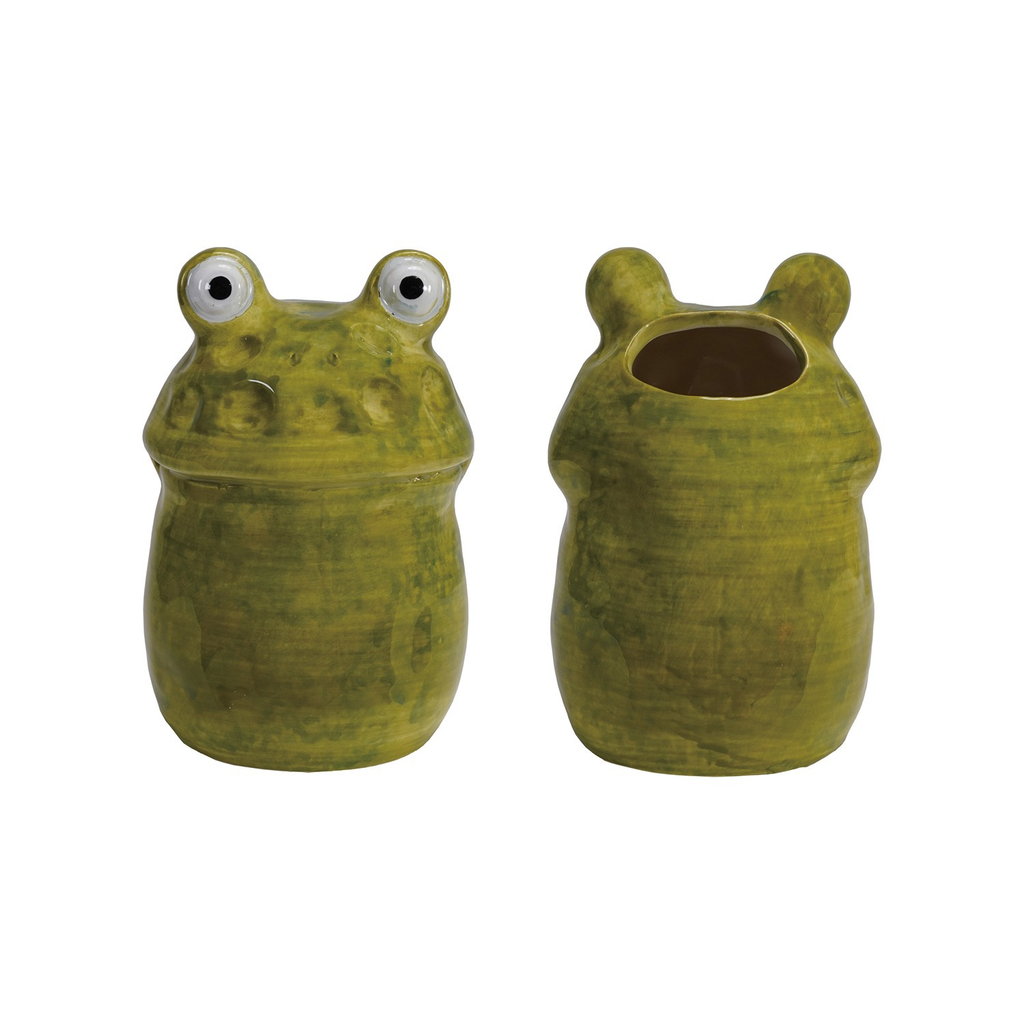 Hand Painted Ceramic Frog