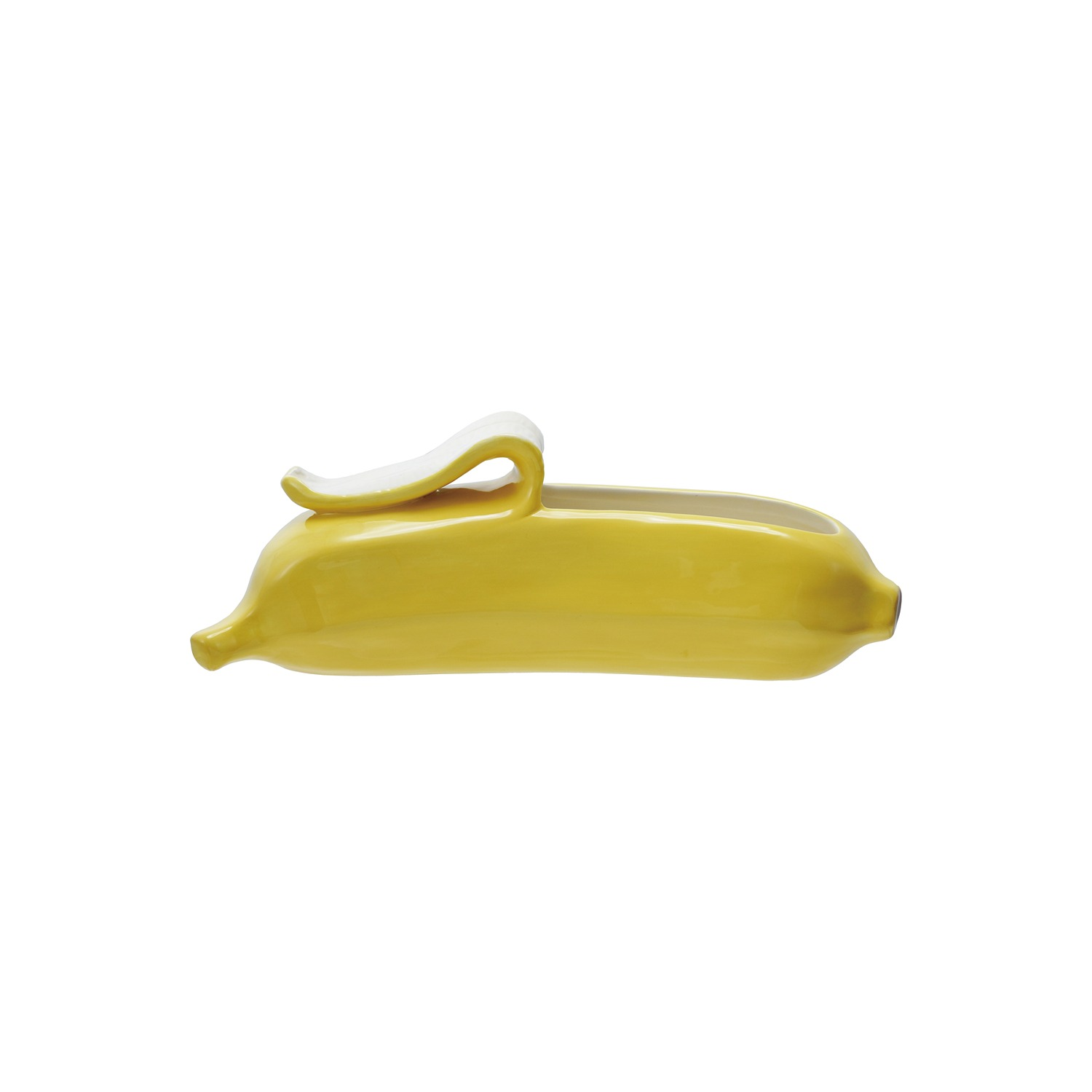 Banana Shaped Ceramic Planter