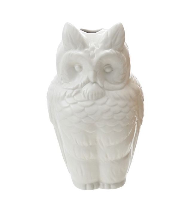 Hazel Mazel Stoneware Owl Vase