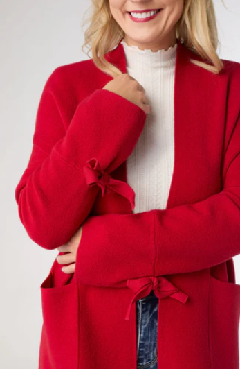 Heavenly Bow Sweater Red: Jess's Favorite Thing