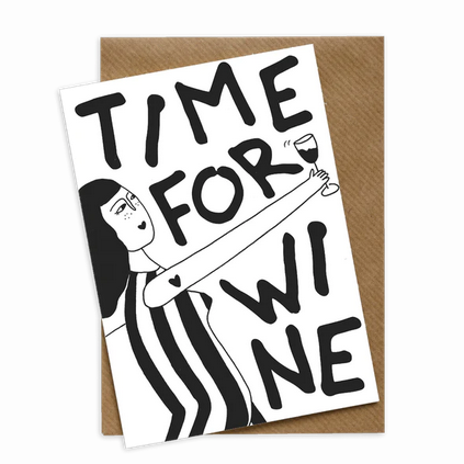 Time for Wine Greeting Card