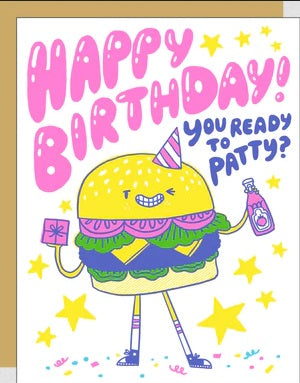 Burger Birthday Card