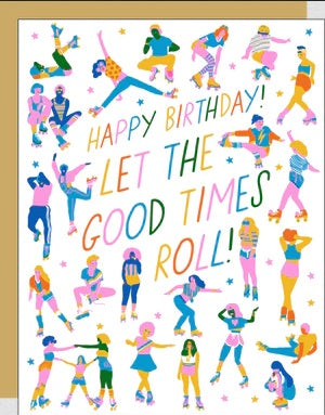 Roller Peeps Birthday Card