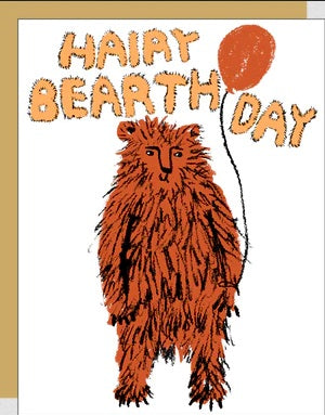 Hairy Bearthday Card