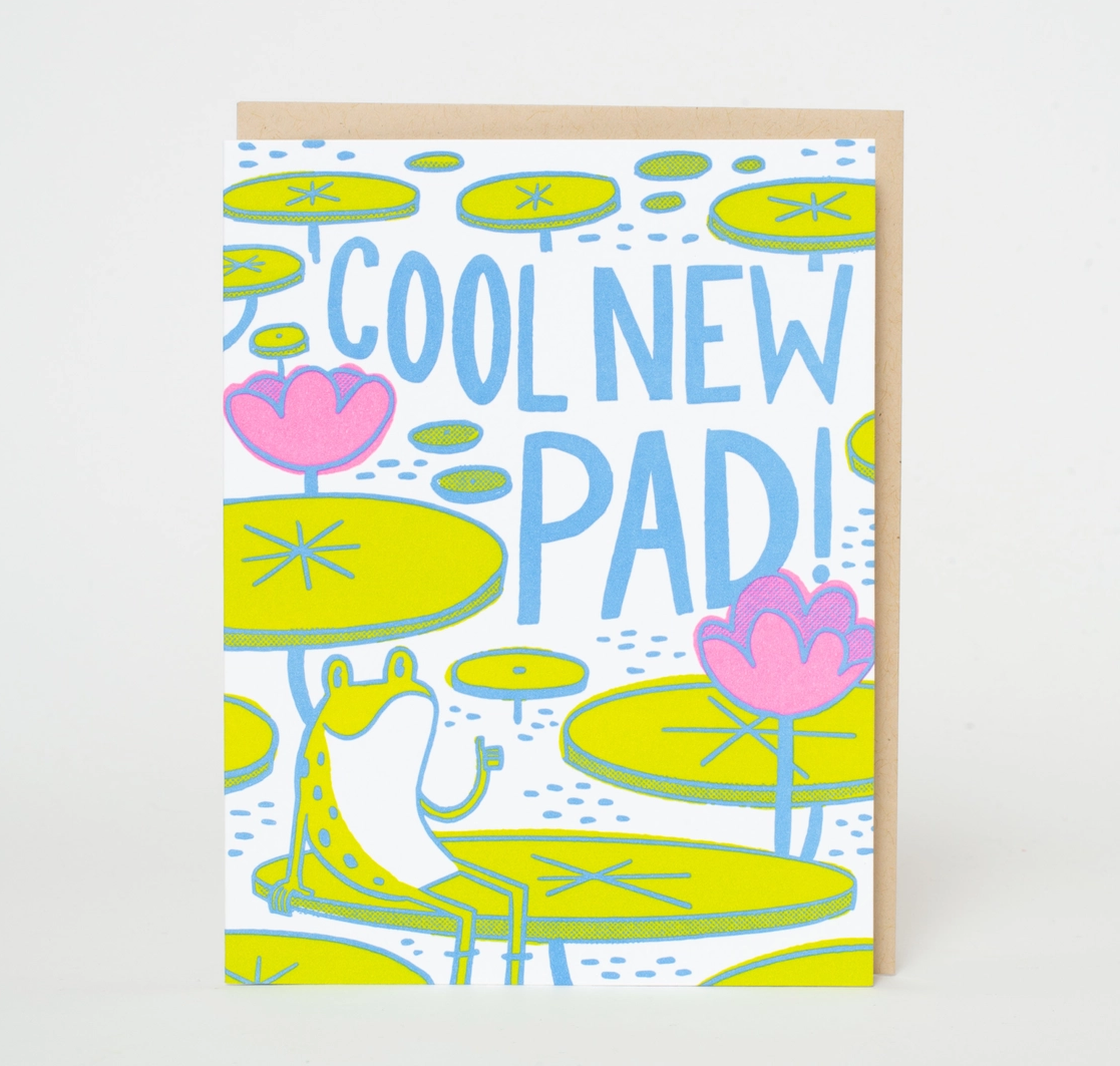 Housewarming Punny Frog Greeting Card