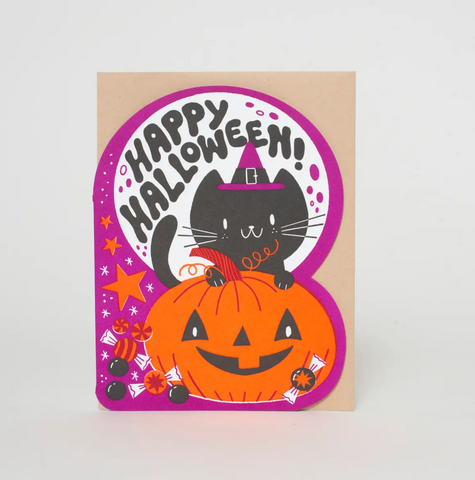 Halloween Kitty Greeting Card