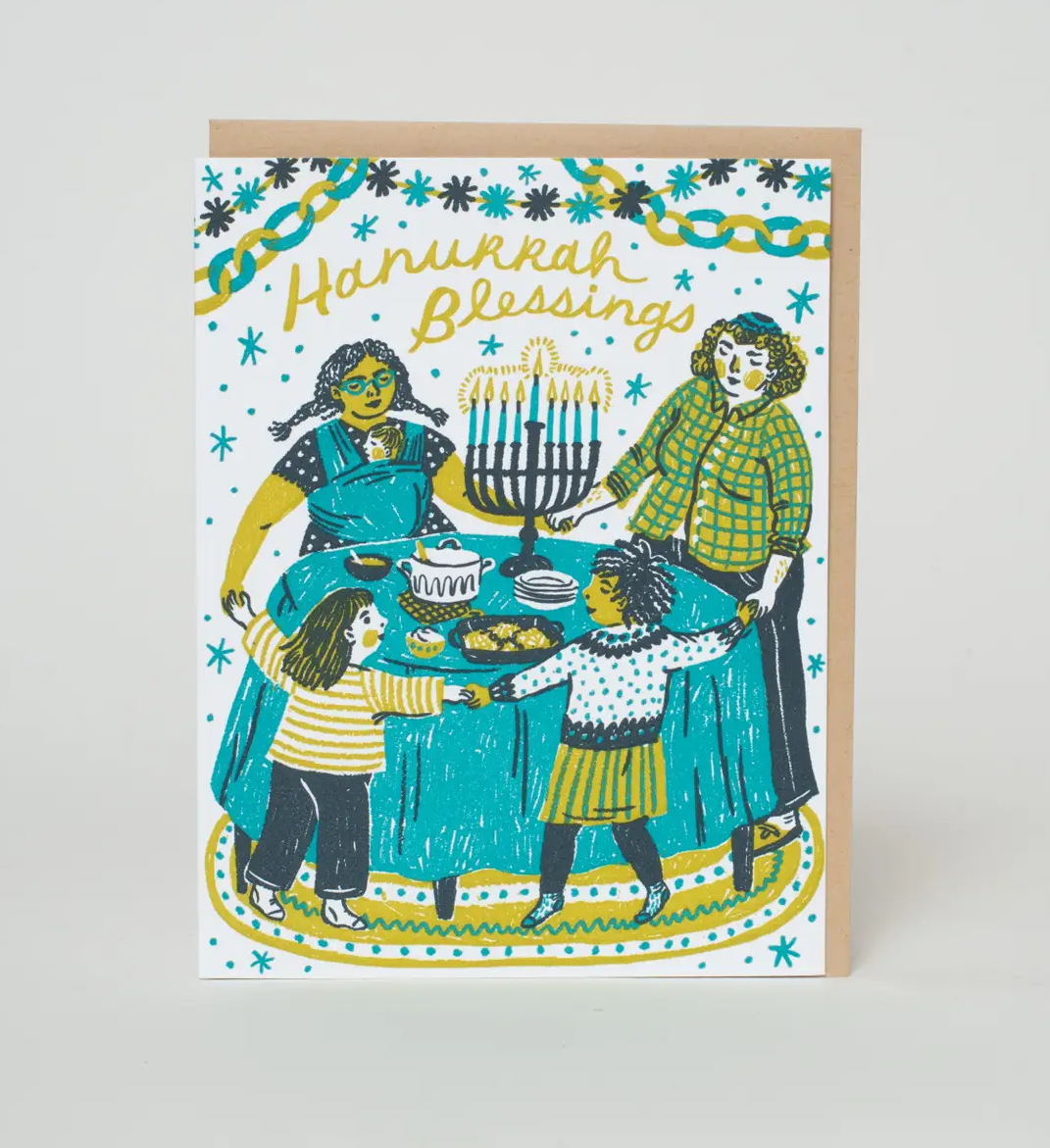 Hanukkah Blessings Greeting Card