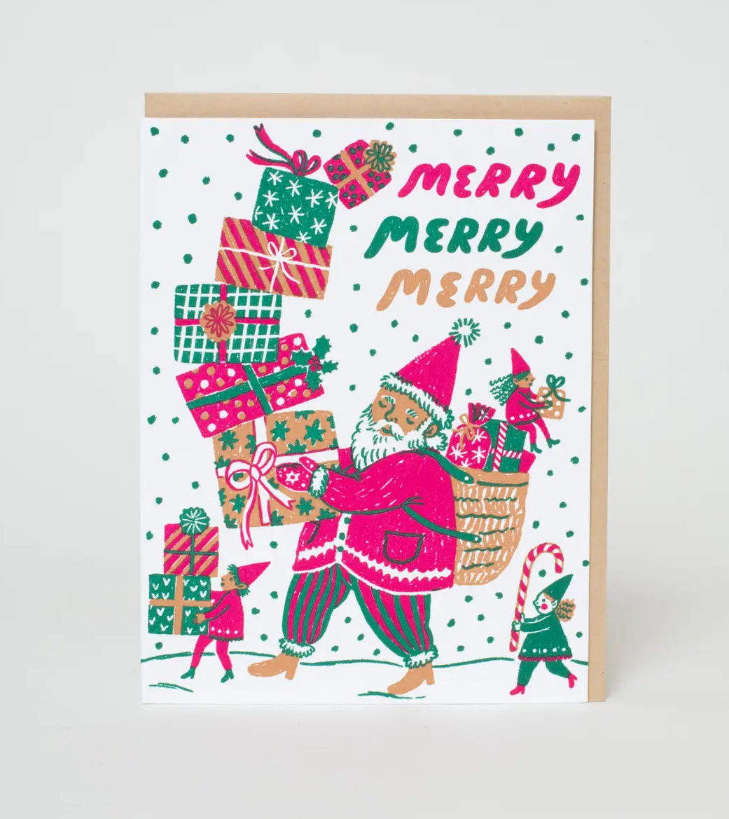 Merry Santa Christmas Card