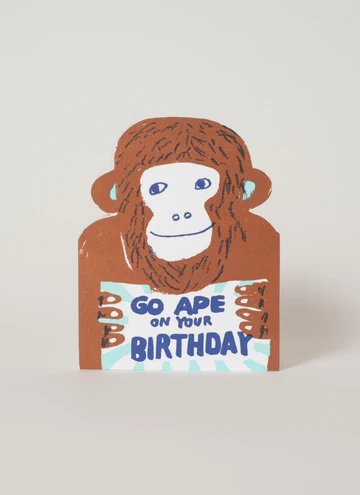 Go Ape Birthday Card
