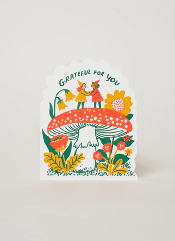 Grateful Gnomes Greeting Card