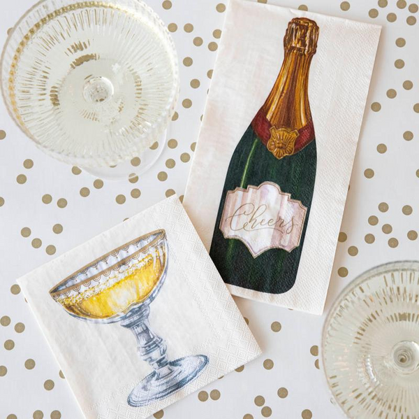 Hester and Cook Champagne Guest Napkins