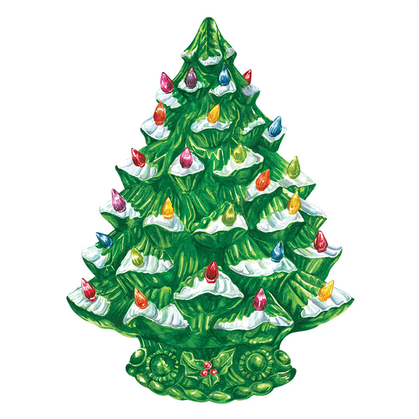 Hester & Cook Die Cut Vintage Christmas Tree Placemats