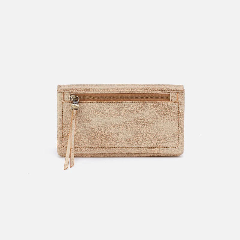 Lumen Continental Wallet in Gold Leaf