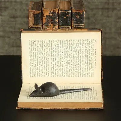 Pablo Critter Cast Iron Mouse Abstract Figurine