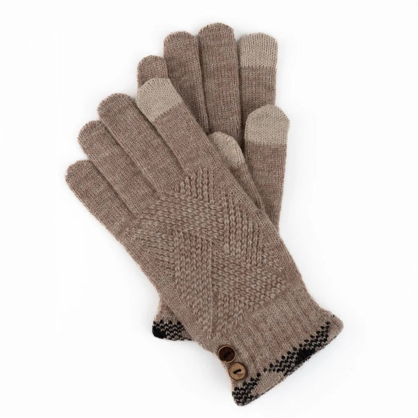 Jadie Plaid Cuff Gloves