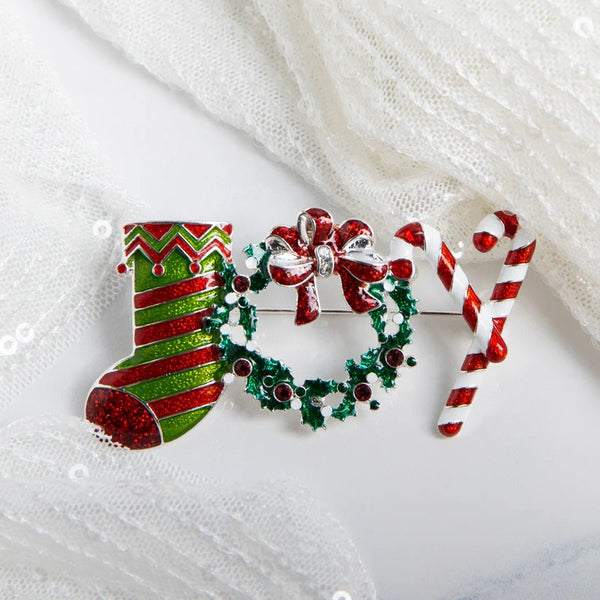 Christmas Joy Brooch