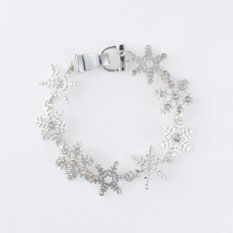 Holiday Snowflake Charm Bracelet