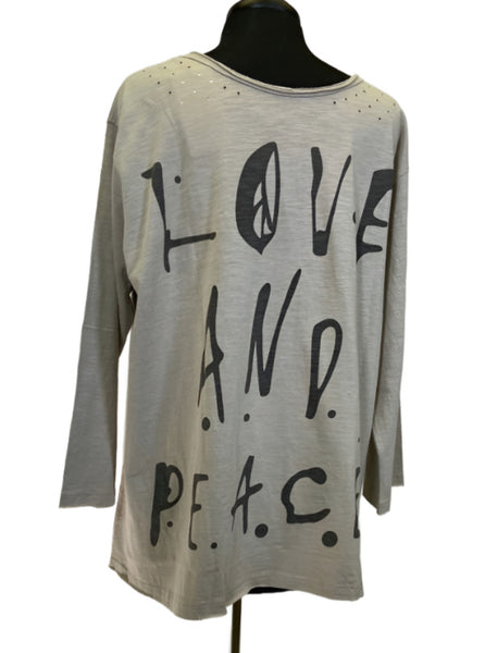 Paperlace Peace SIgn Flower Tee