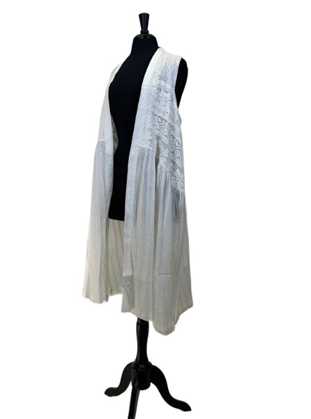 The Paperlace Long Lace Vest