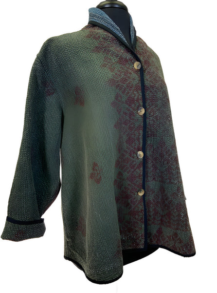 Kantha Hiroko Jacket by Yaza Clothing