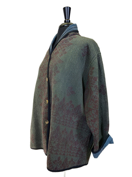 Kantha Hiroko Jacket by Yaza Clothing