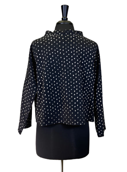 Yaza Black Dots Crop Top