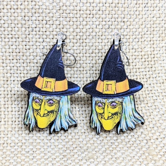 Green Witch Earrings