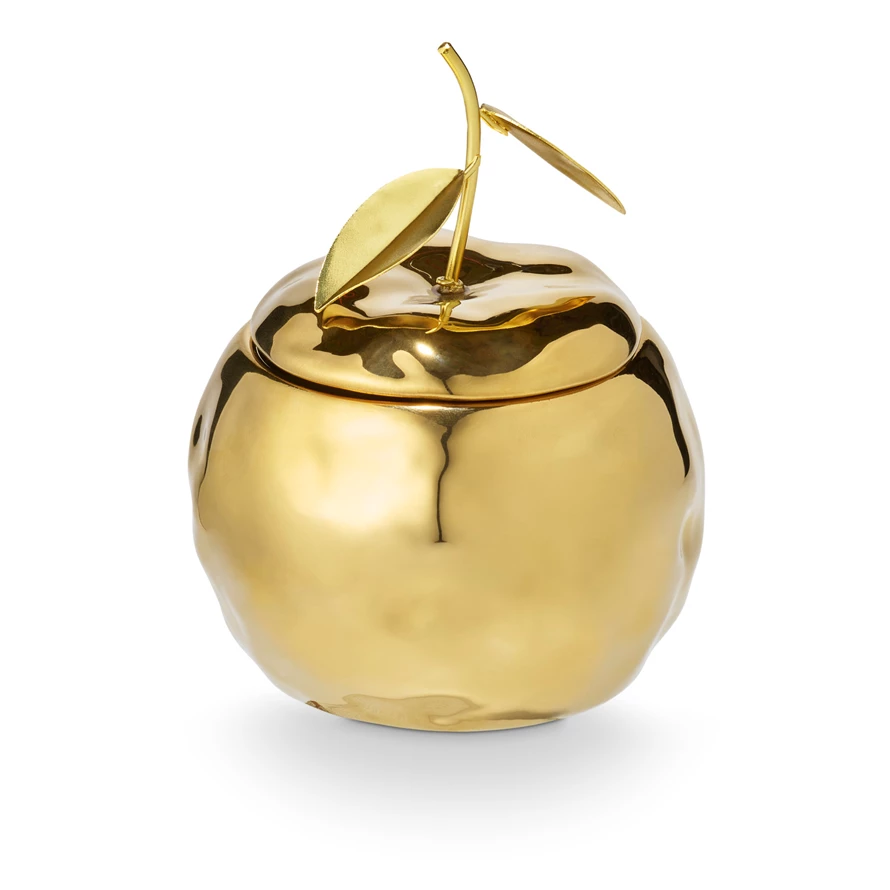 Gilded Citrus Holiday Fruit Candle
