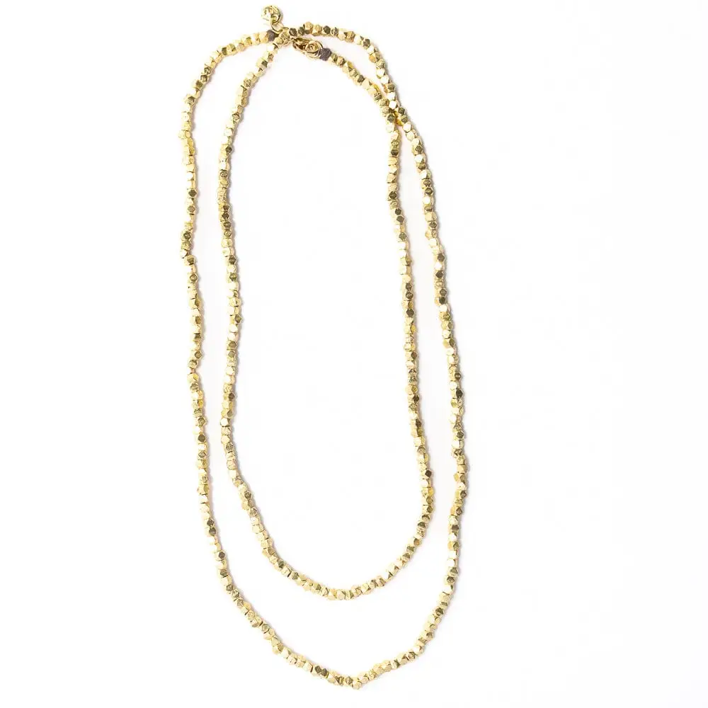 Ink + Alloy  Erica Long Necklace in gold