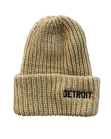 Detroit Lumberjack Knit Beanie / Oatmeal