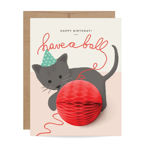 Kitten Pop-up Birthday Card