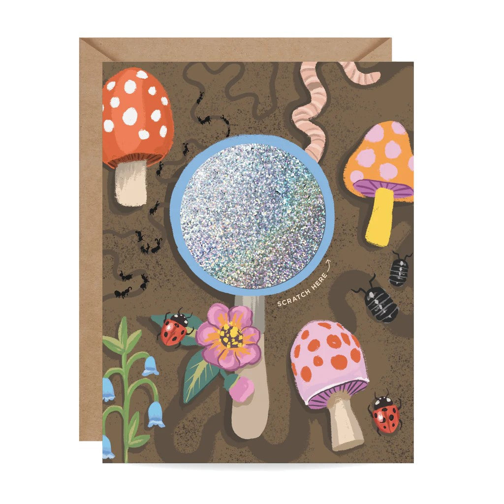 Worm Wishes Scratch-off Birthday Card