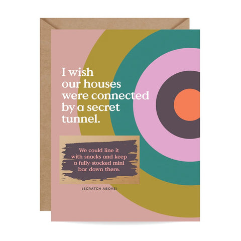 Secret Tunnel Scratch-off Greeting Card