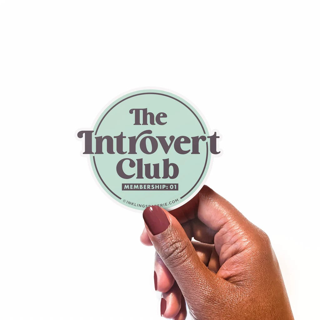 Introvert Club Vinyl Sticker