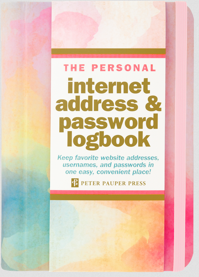 Address & Password Logbook / Watercolor