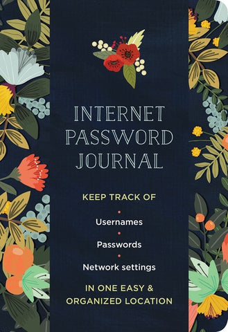 Internet Password Logbook / Modern Floral