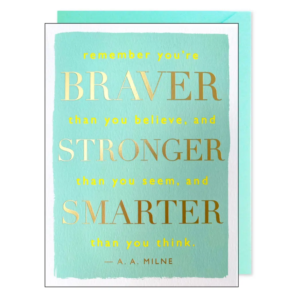 Braver & Stronger Quote Card